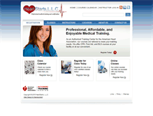 Tablet Screenshot of heartstarts.com